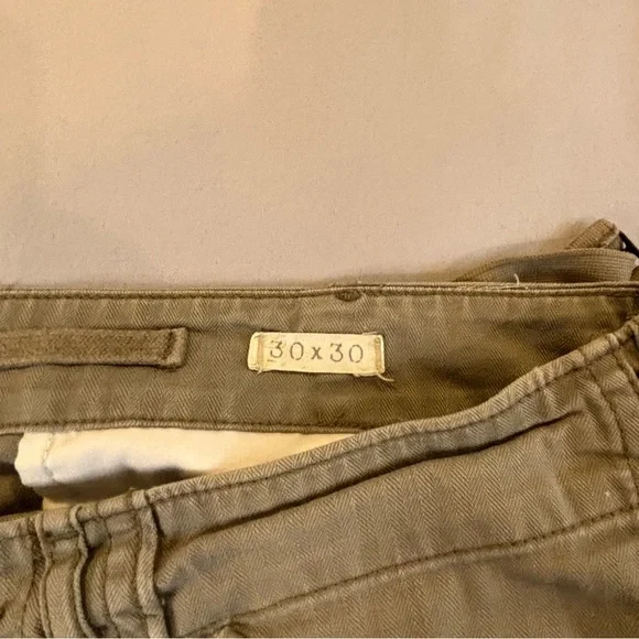 Ralph Lauren Denim & Supply Military Cargo Pants Paint Splatter Mens 30x30 Green
